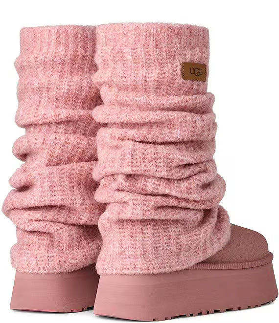 Pink Legwarmer Boots